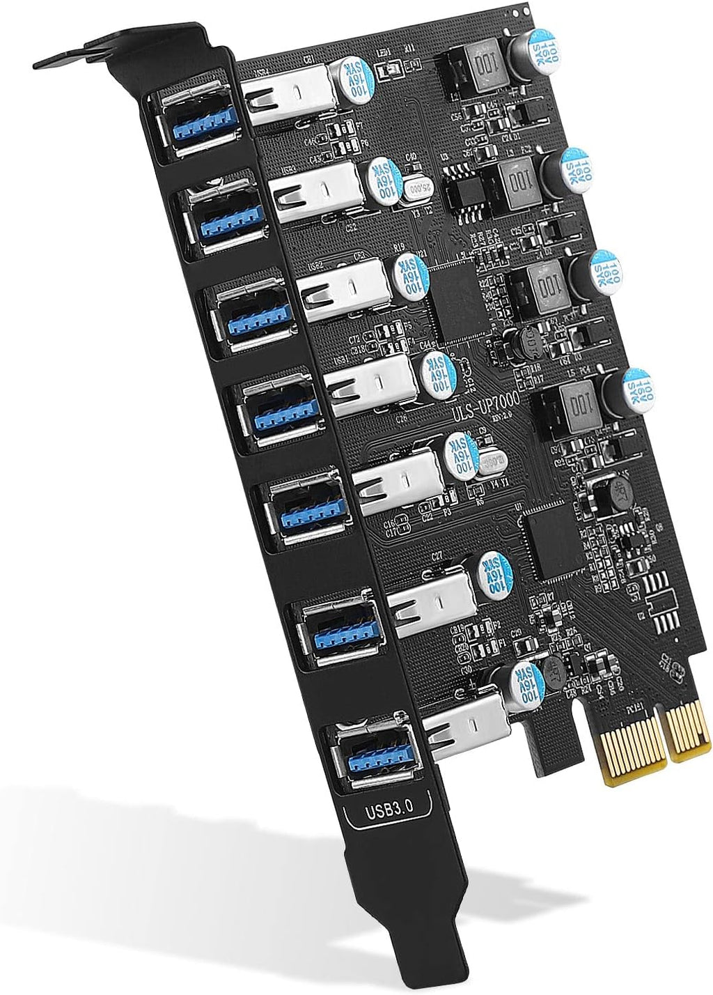 PCI-E to USB 3.0 7-Port Expansion Card Q999