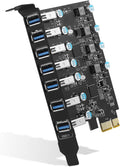 PCI-E to USB 3.0 7-Port Expansion Card Q999