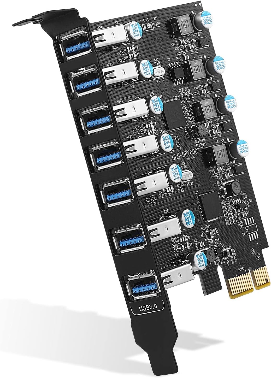 PCI-E to USB 3.0 7-Port Expansion Card Q999