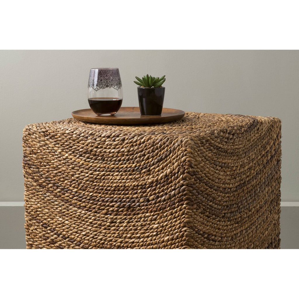 Brown Abaca Square Accent Table L6290
