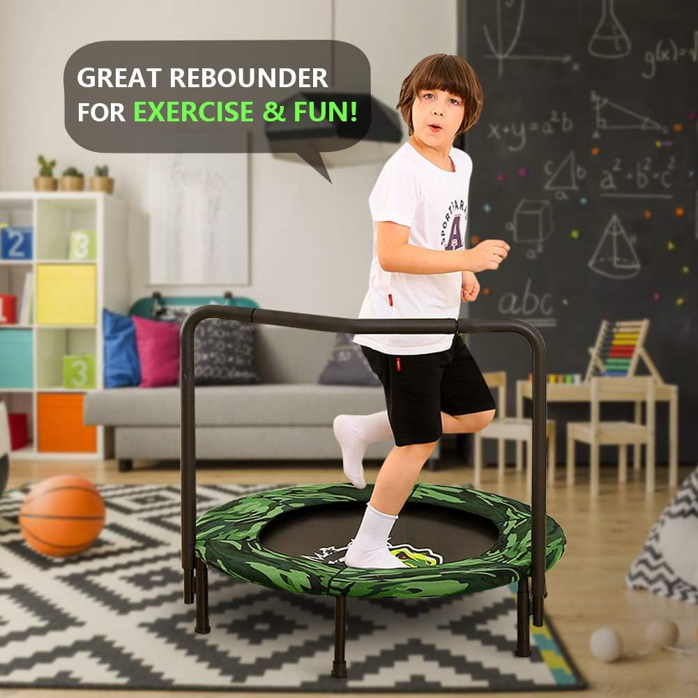 Camo Foldable Kids Trampoline with Handle E9582