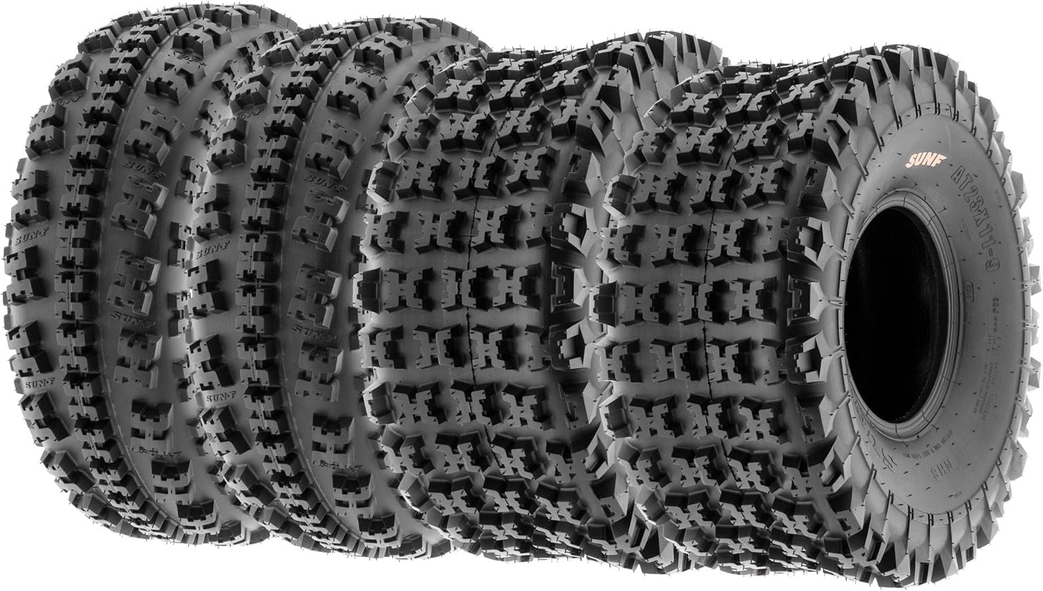 Set of 4 Knobby Sport ATV UTV Tires, 6 PR Tubeless B888