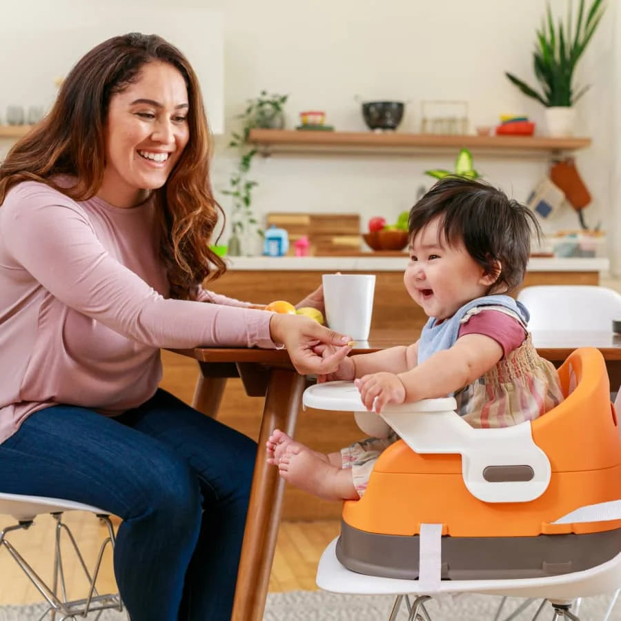 4-in-1 Lightweight Feeding Booster Seat, Orange Fox E468985