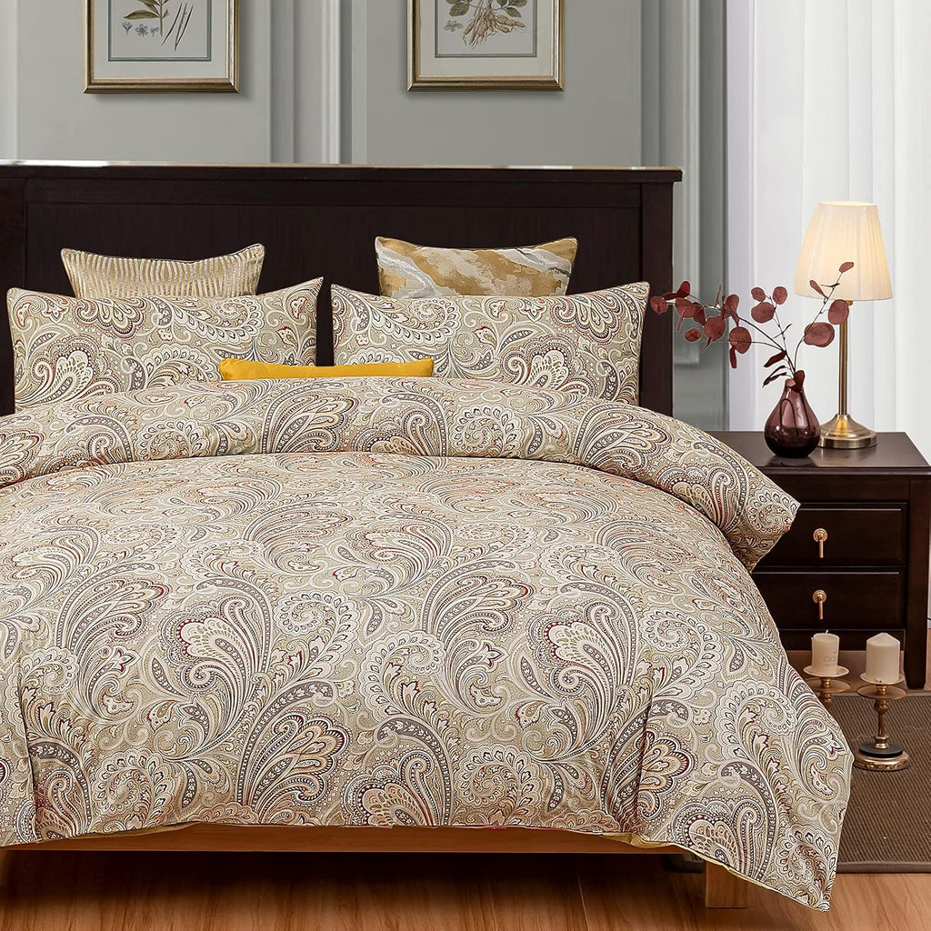Green 3 Piece Egyptian Cotton Duvet Cover Set Z51133