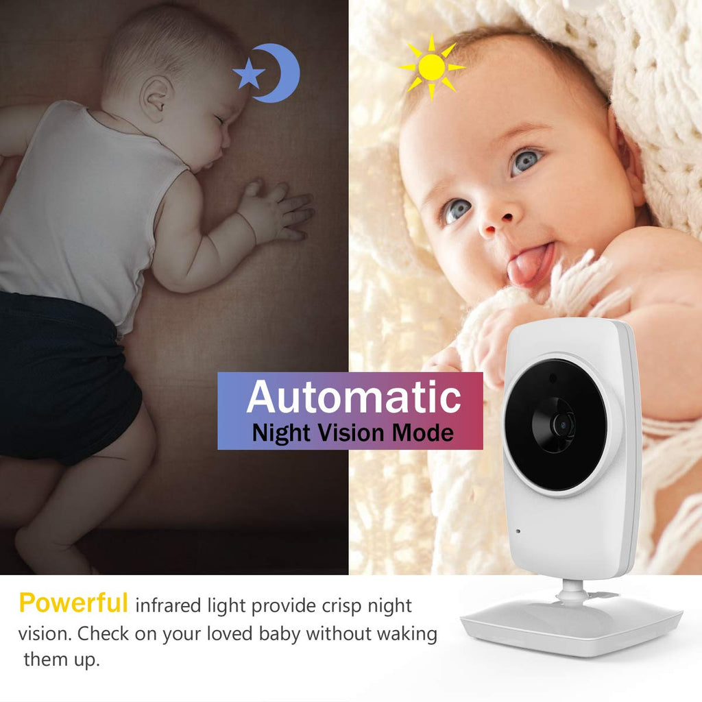Baby Monitor with Camera and Video, 3.5 inch B334