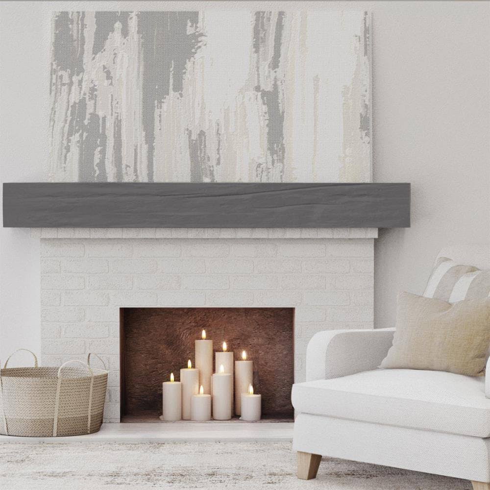 Aged Cedar Faux Wood Fireplace Mantel N21862