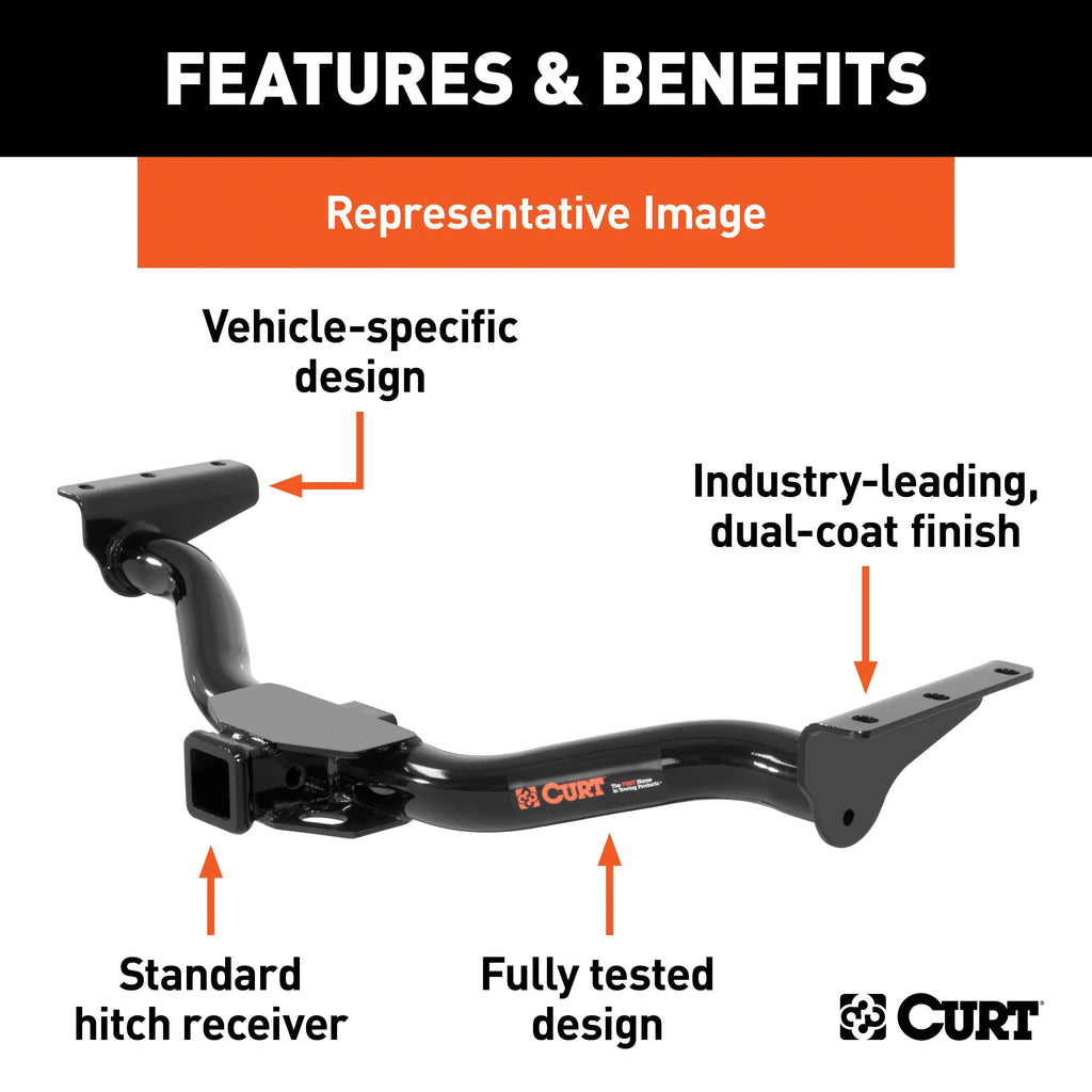 Class 3 Trailer Hitch, 2-Inch Receiver C392