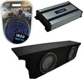 Dual 10" Loaded Sub Box Enclosure with Amplifier and 4 Gauge Amp Install Kit B68091