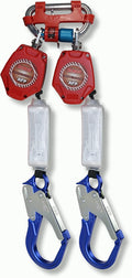 6 Foot Self Retracting Lifeline Safety Yoyo with Aluminum Rebar Pelican Hook & Steel Carabiner Fall Protection SRL E79956