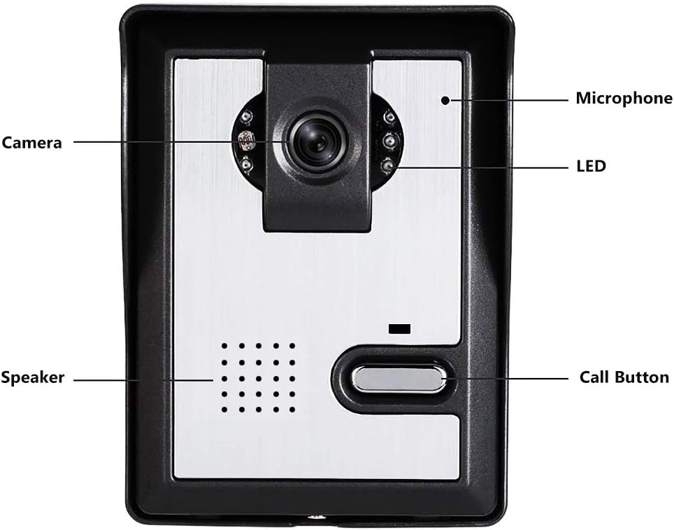 4.3 Inches Wired Video Door Phone System with LCD Monitor and IR Night Vision Camera H153