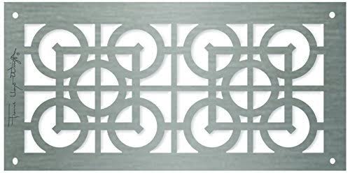 6 in. x 12 in. Aluminum Brushed Satin Grille M936