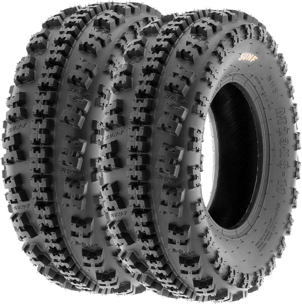 Set of 4 Knobby Sport ATV UTV Tires, 6 PR Tubeless B888