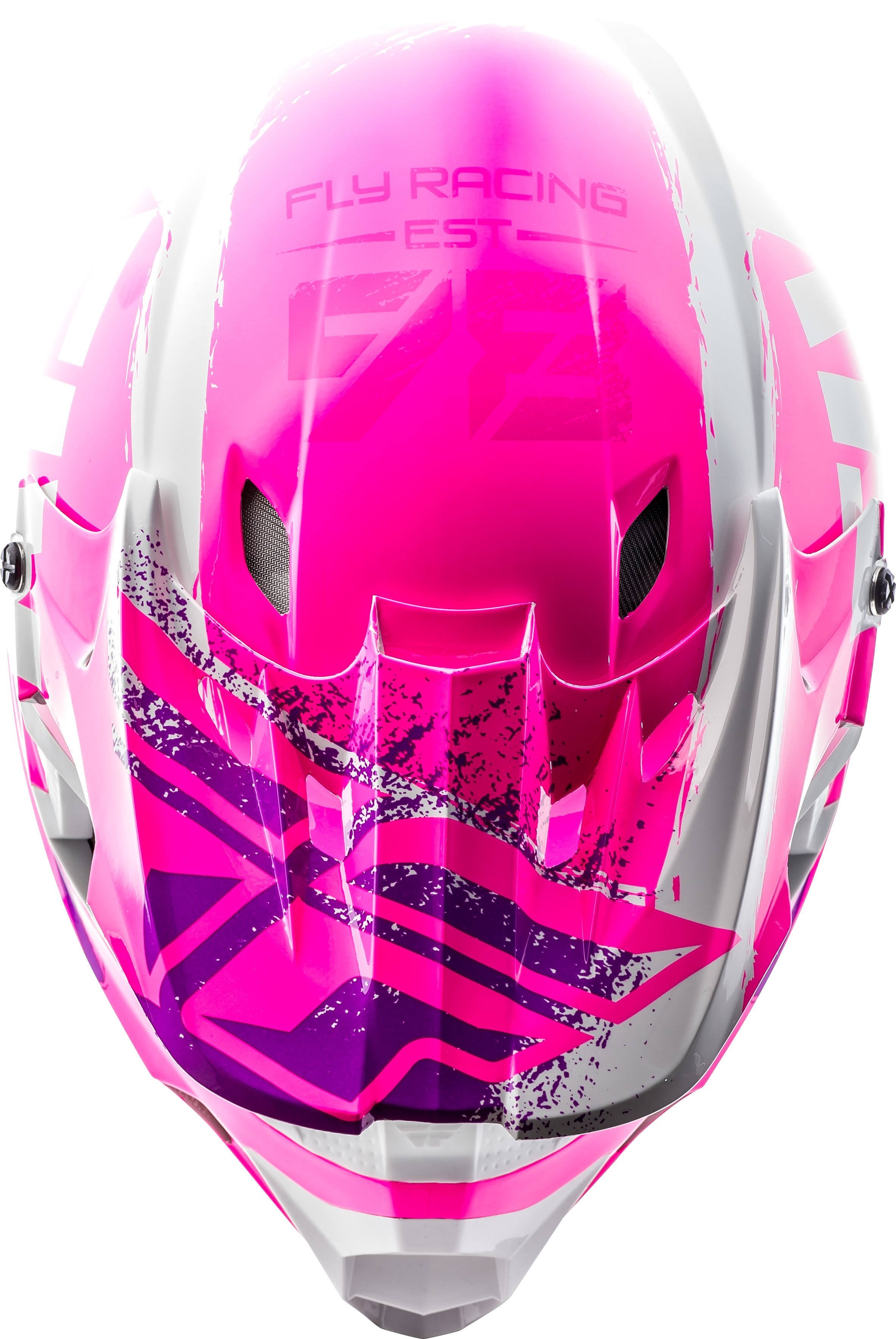 Neon Pink/White/Purple Helmet E868