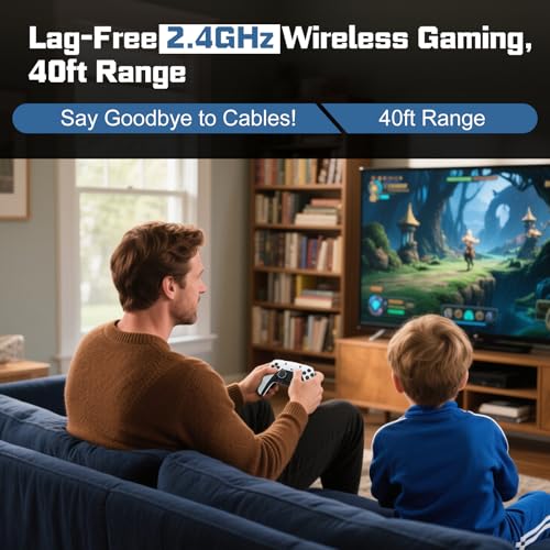 Retro Game Console with 4K HDMI, 20,000+ Games, Dual Wireless Controllers 64GB S890