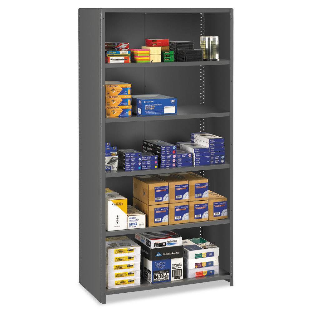 Closed Commercial Steel Six Shelf Shelving Unit V602