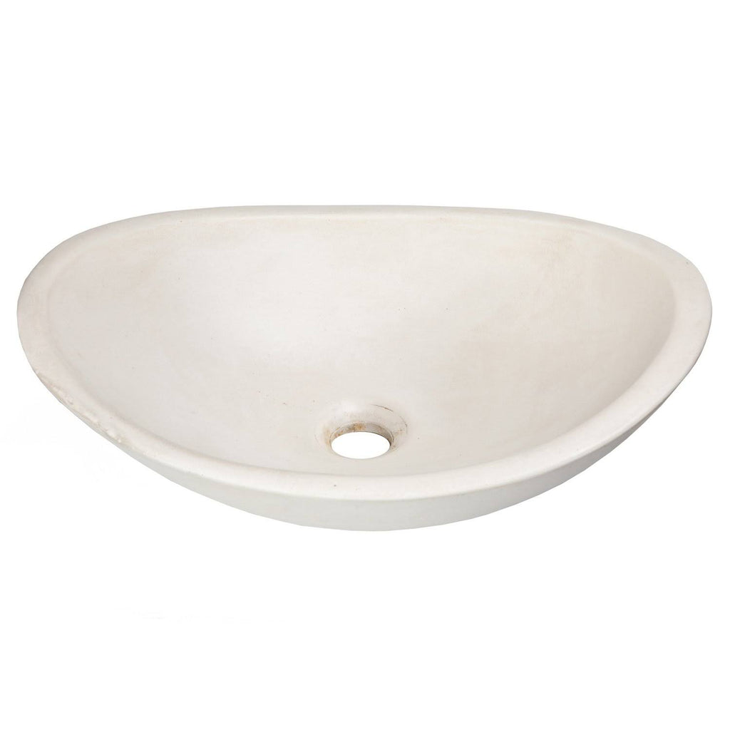 Cream Concrete Vessel Sink B76665