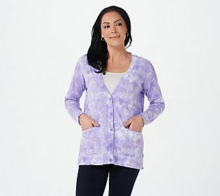 Purple Buttonfront Cardigan C10504