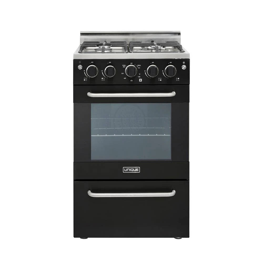20 in. 1.6 Cu. ft. Gas Convection Range with 4 Burners J256097