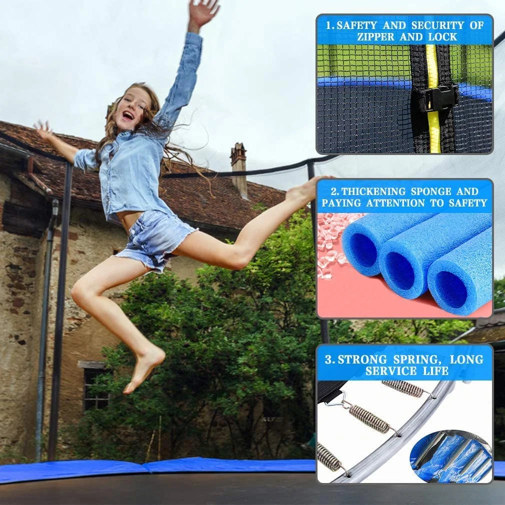 10 FT Trampoline with Safety Enclosure Net F4649