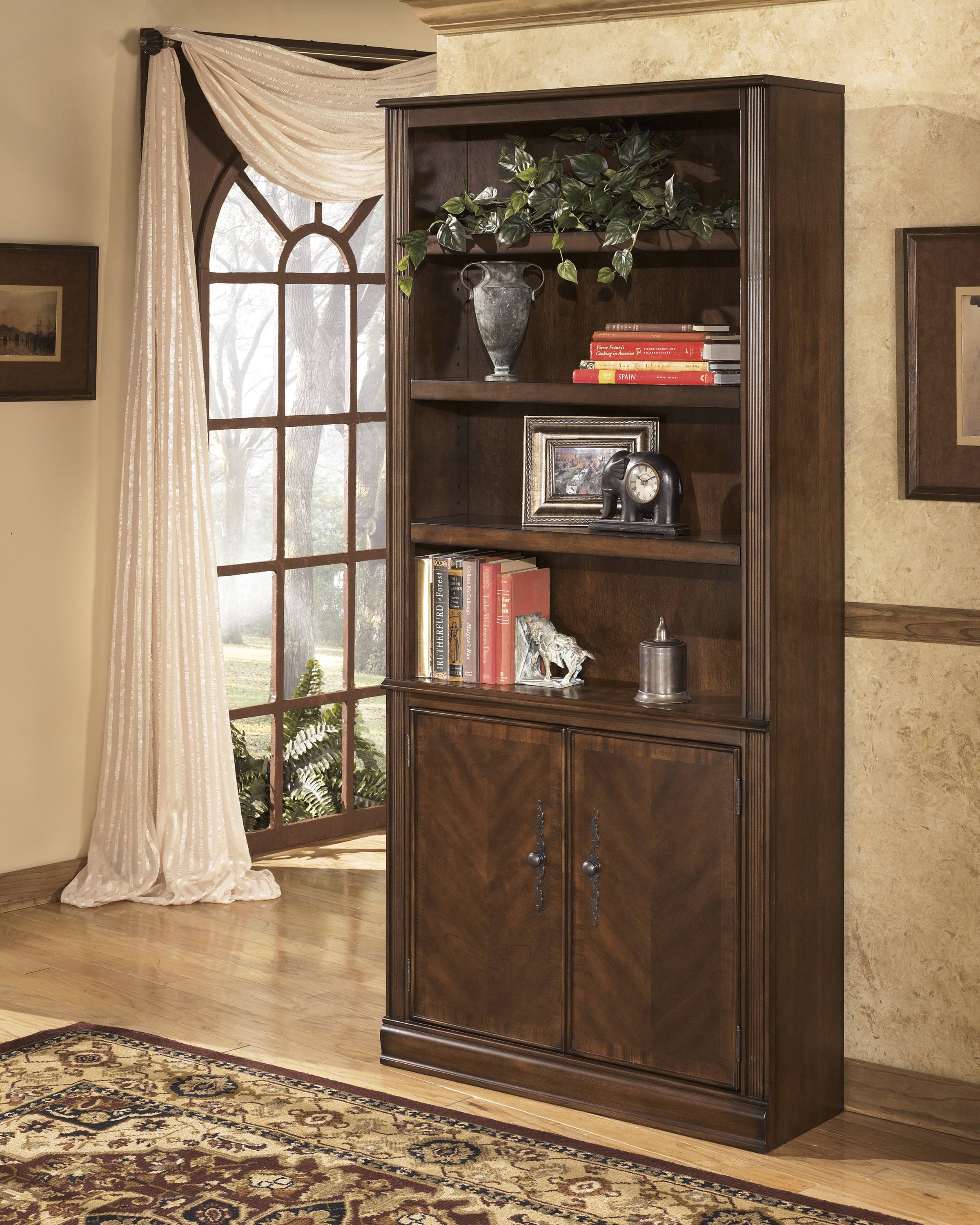 Medium Brown Large Door Bookcase J281710