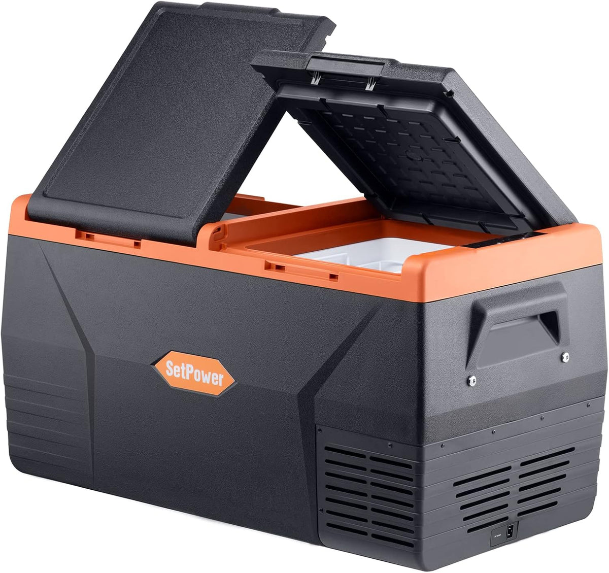 Portable Fridge Freezer with Wheels, 12-volt Compressor Cooler, Single Zone E621