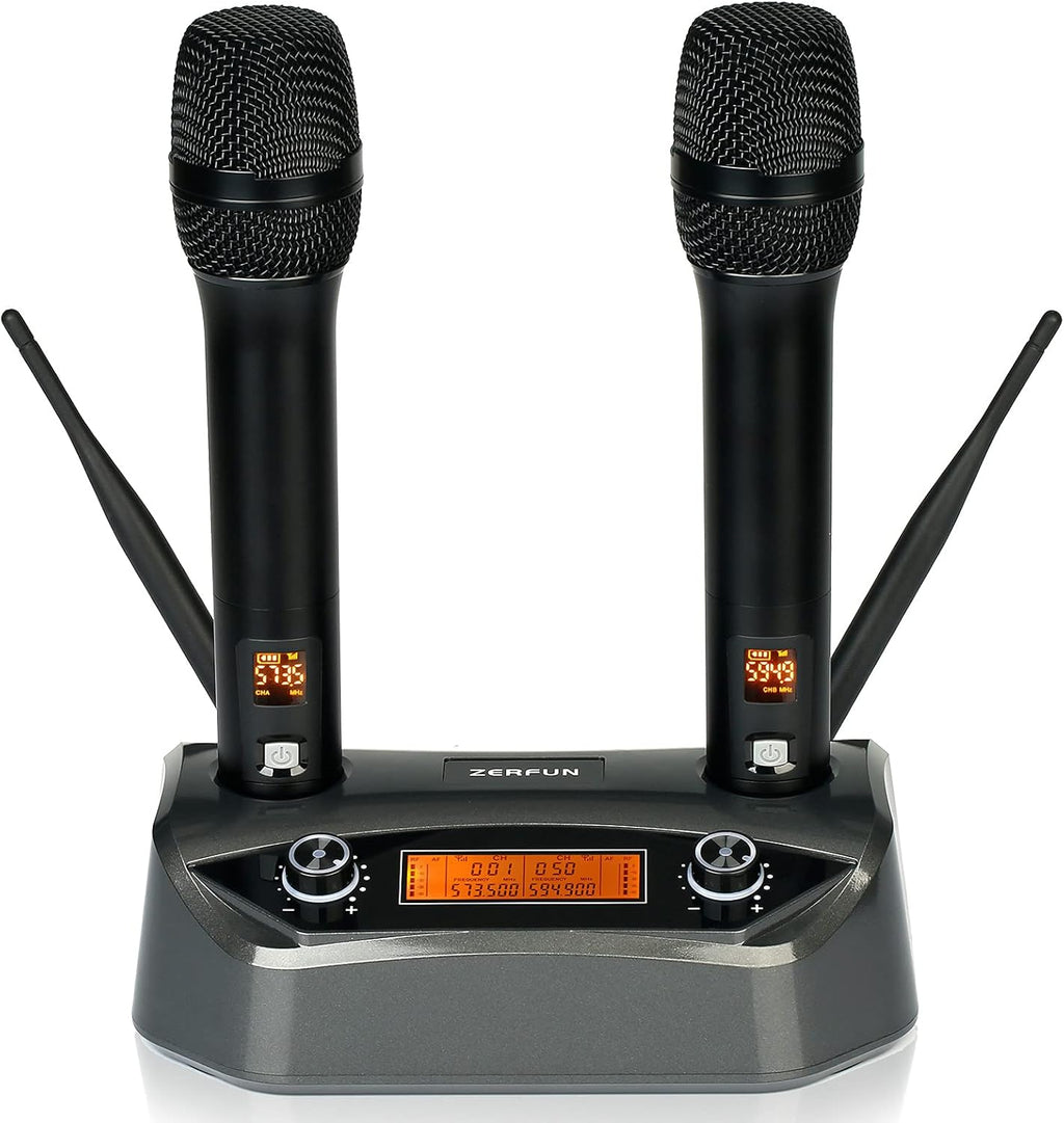UHF Dual Channel Wireless Microphone System with LCD Display M630