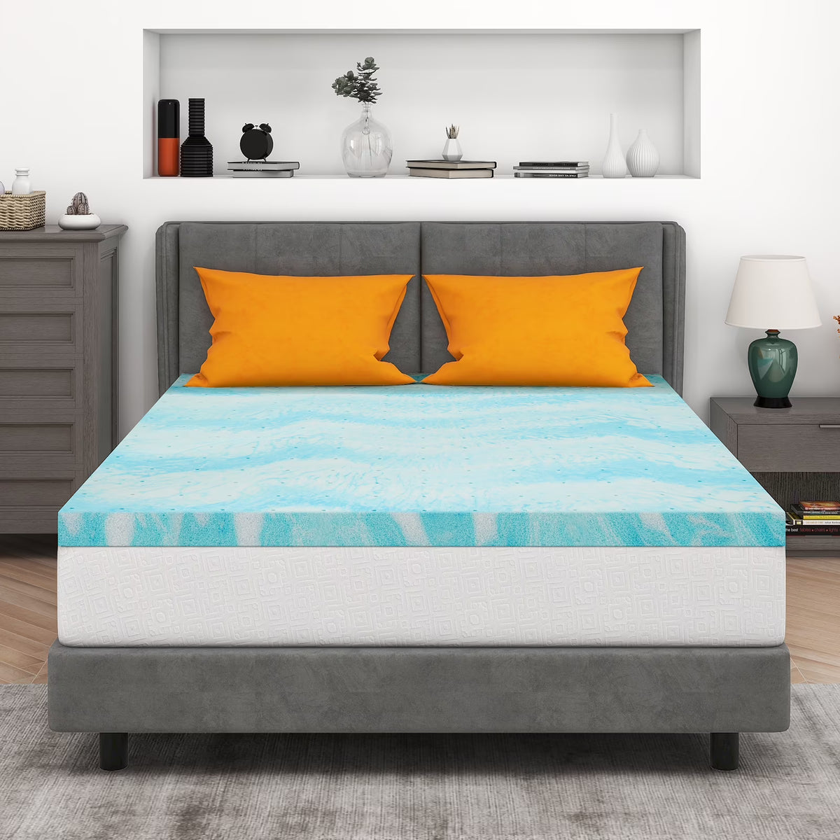 3 inch Gel Infused Memory Foam Twin Mattress Topper M604
