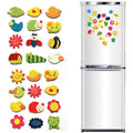 12Pcs/Set Wooden Cartoon Fridge Magnet Educational Toys S3197