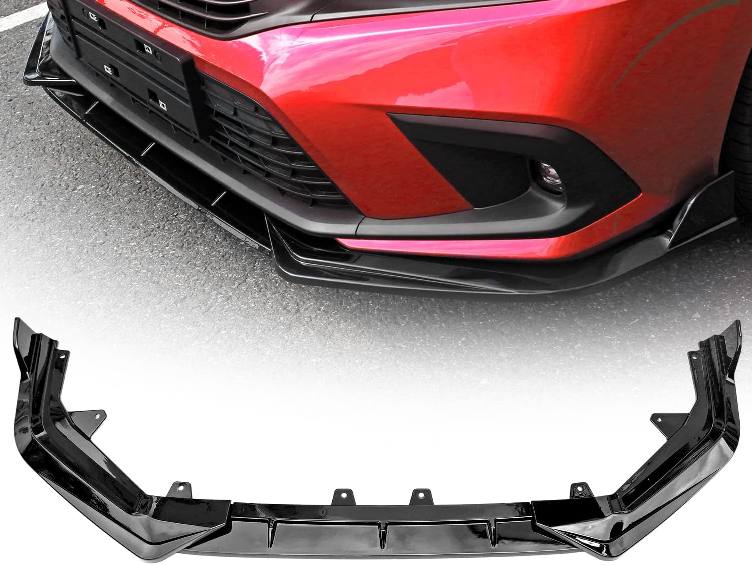 Black ABS Front Spoiler for 11th Gen Civic Sedan J116