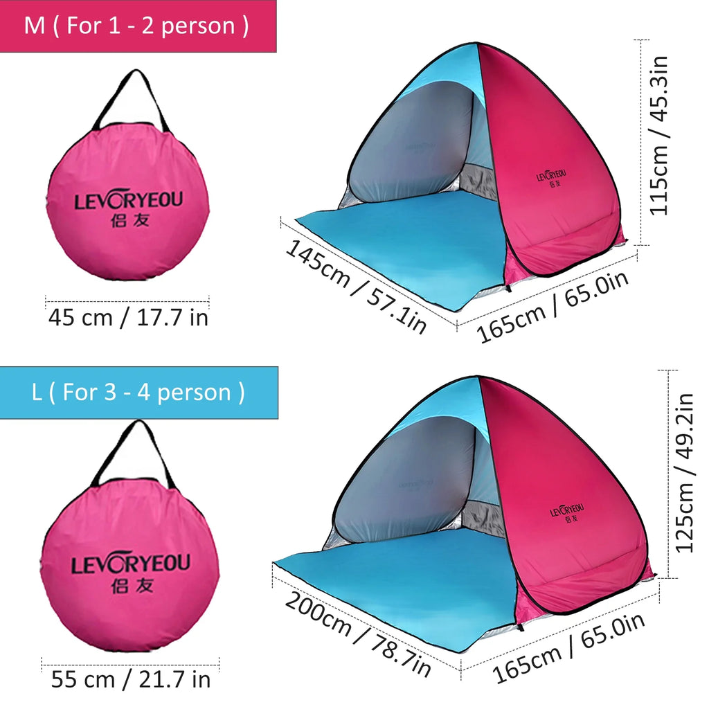 Pop-up Automatic Camping Tent Sun Shade Awning S328149