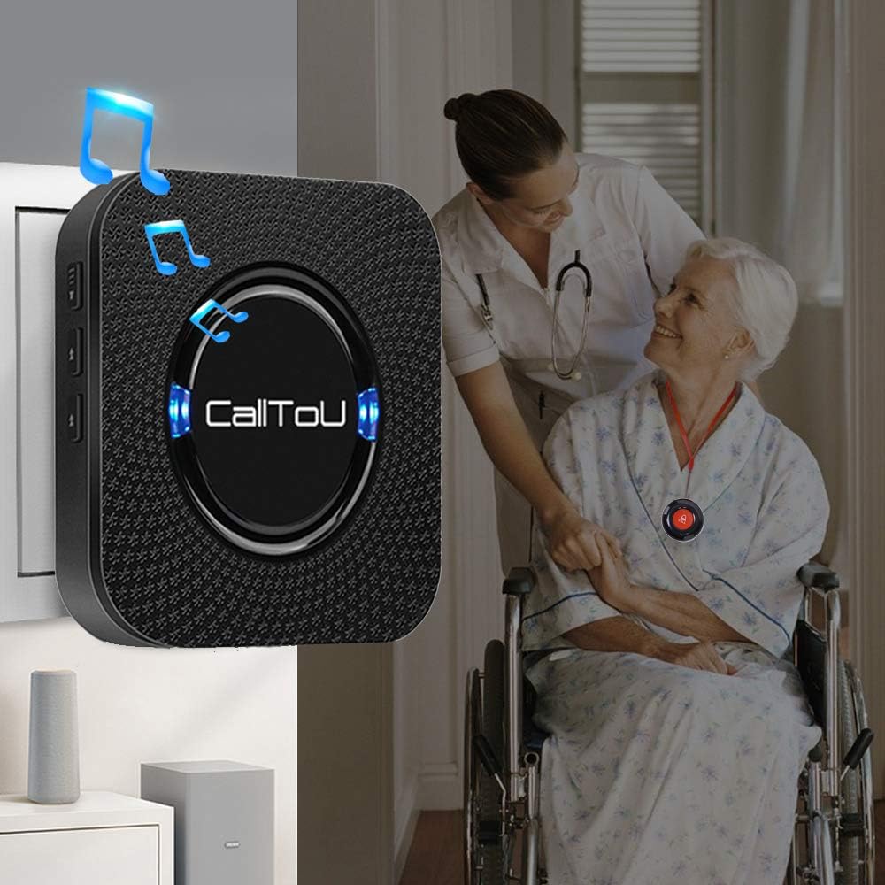 Wireless Call Button System 2 Transmitters 1 Plug-in Receiver 1 Battery Portable Receiver E5973