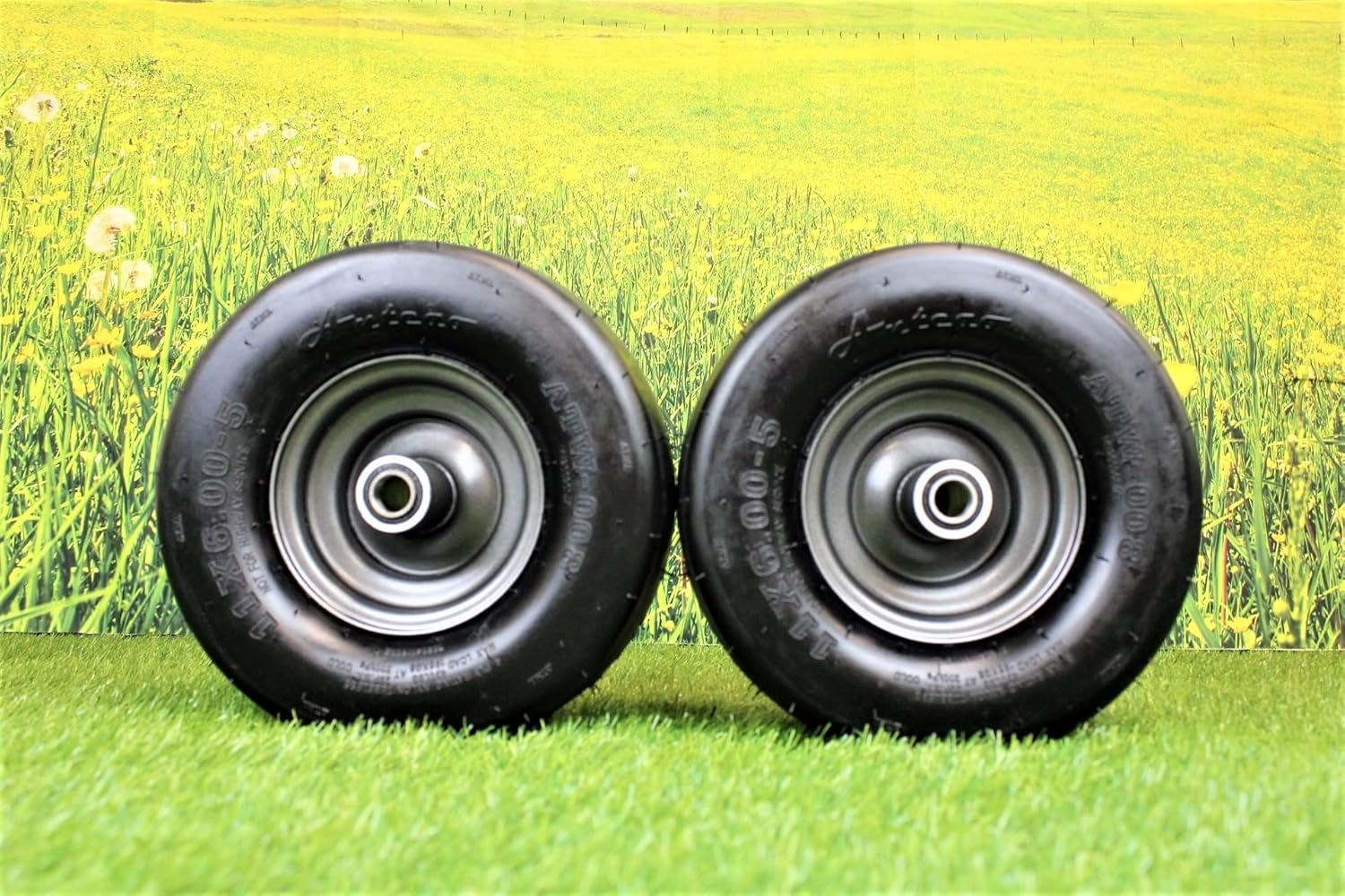 Set of 2 11x6.00-5 Tire Wheel Assy C484