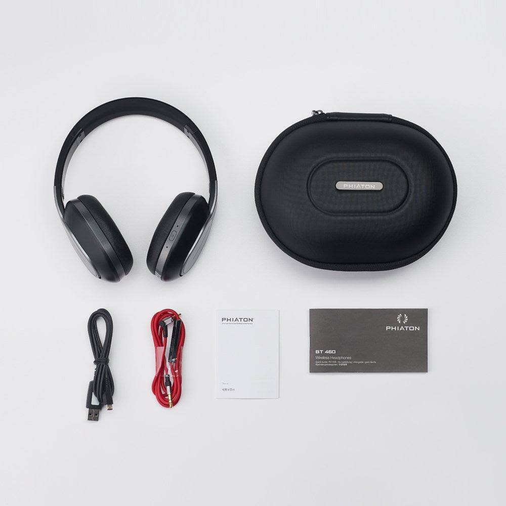 Black Wireless Touch Interface Headphones with Microphone F9942