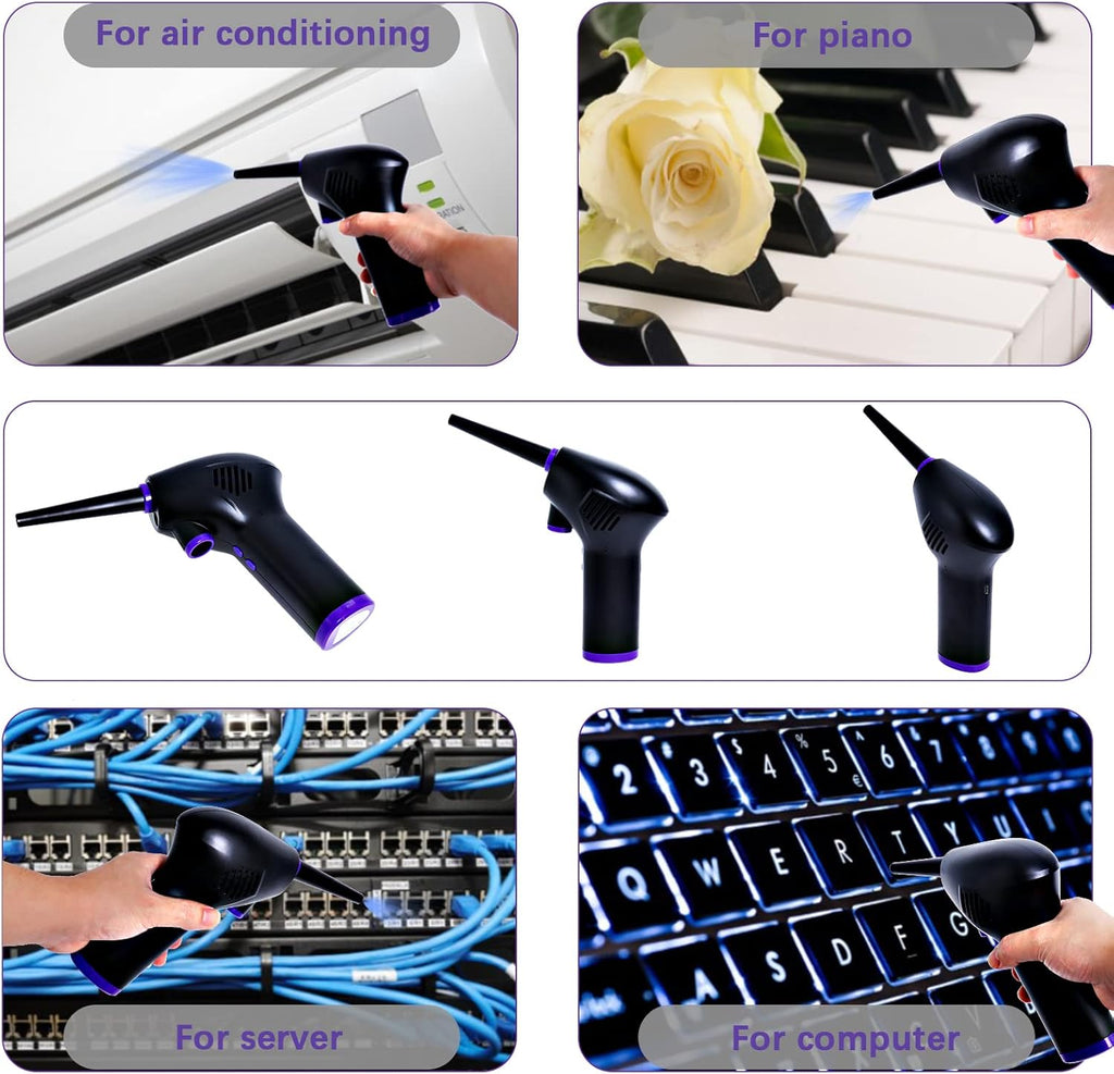 Cordless Electric Air Duster with Rechargeable Battery Y81863