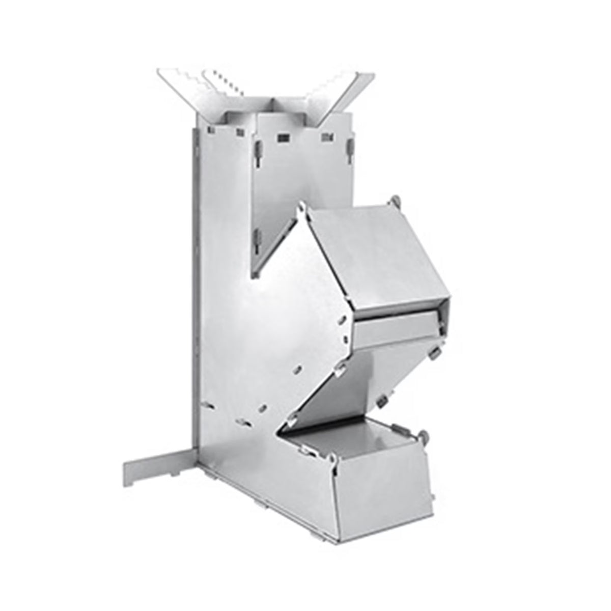 Portable Stainless Steel Wood Burning Rocket Stove G19347