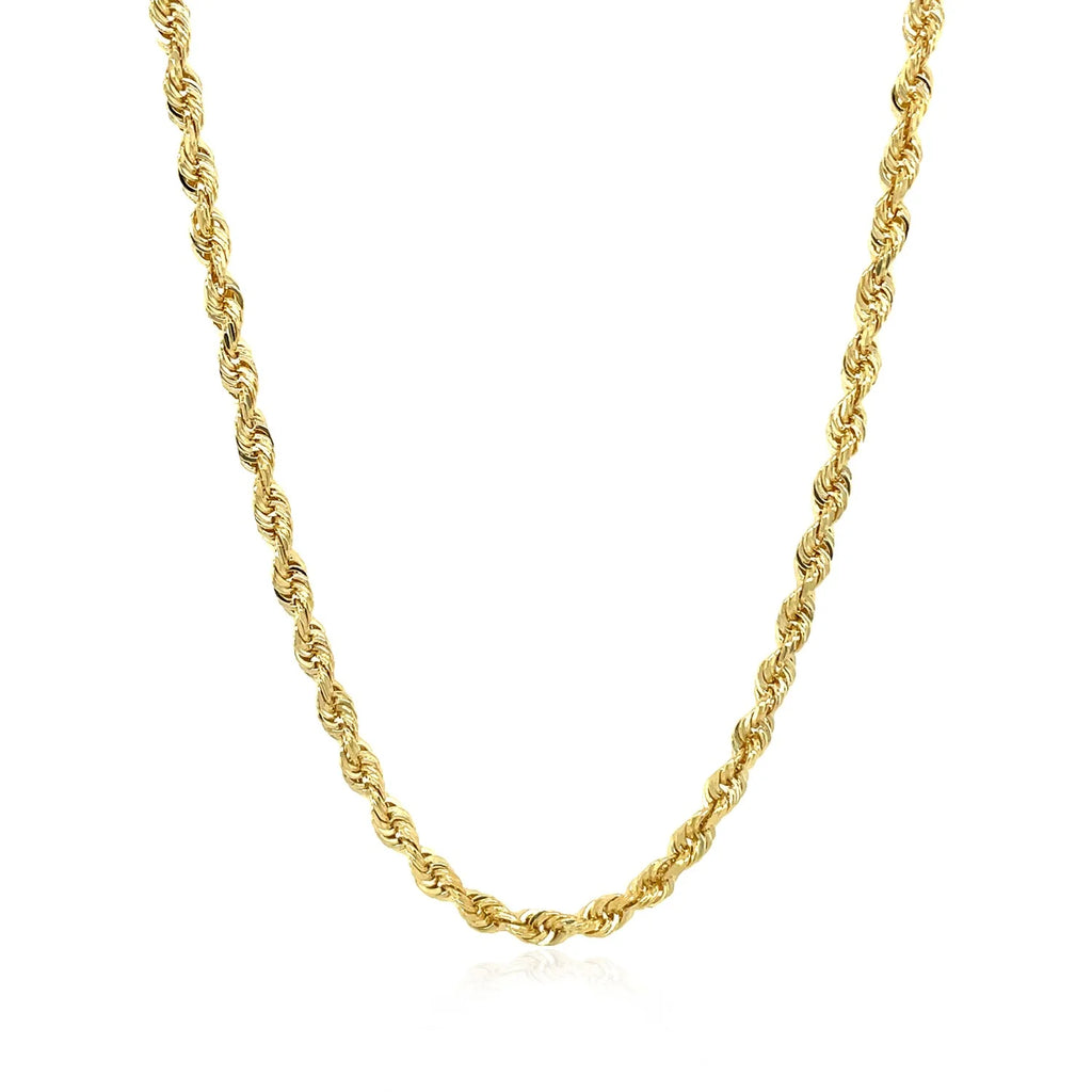 14k Yellow Gold Diamond Cut Rope Chain 20 in J681907