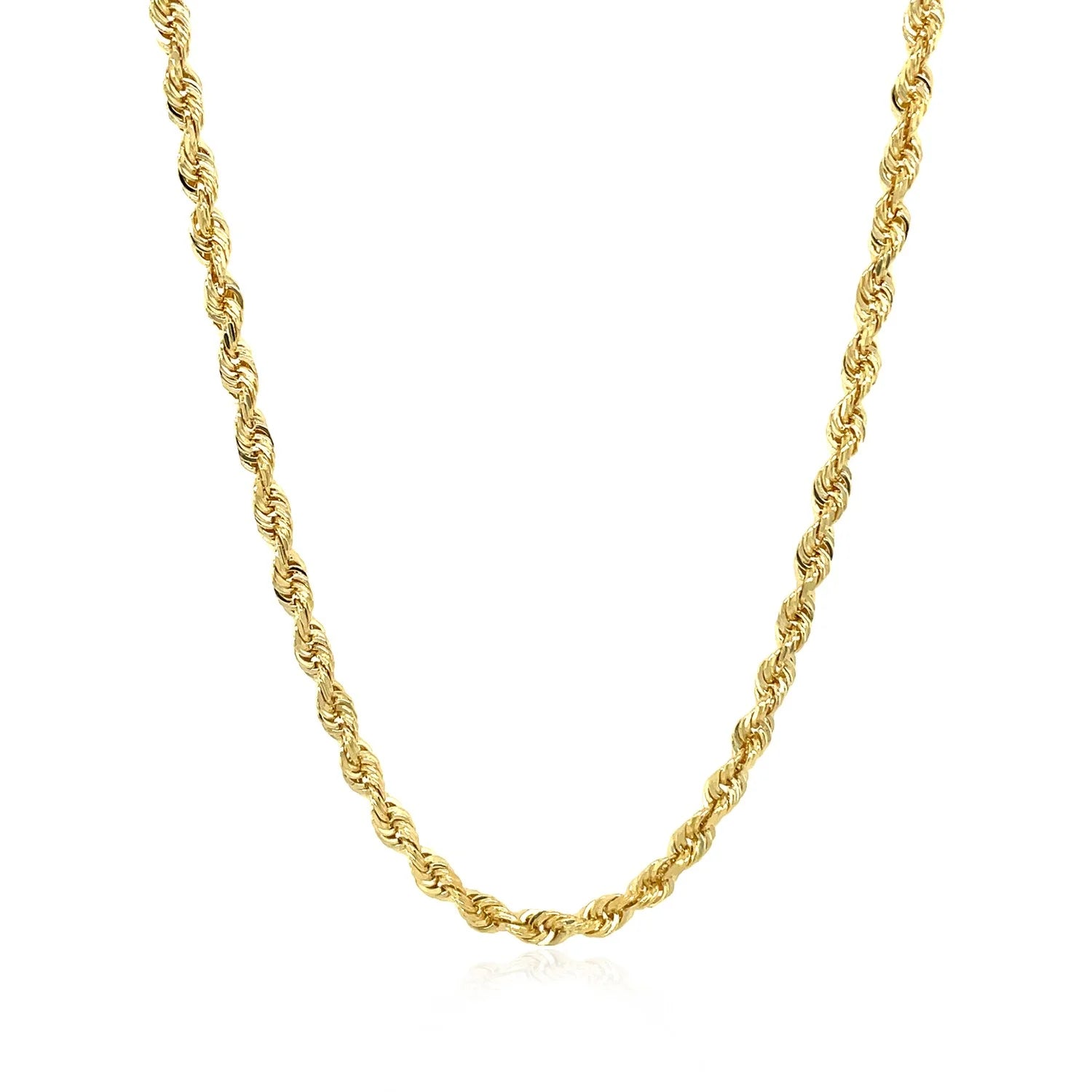 14k Yellow Gold Diamond Cut Rope Chain 20 in J681907