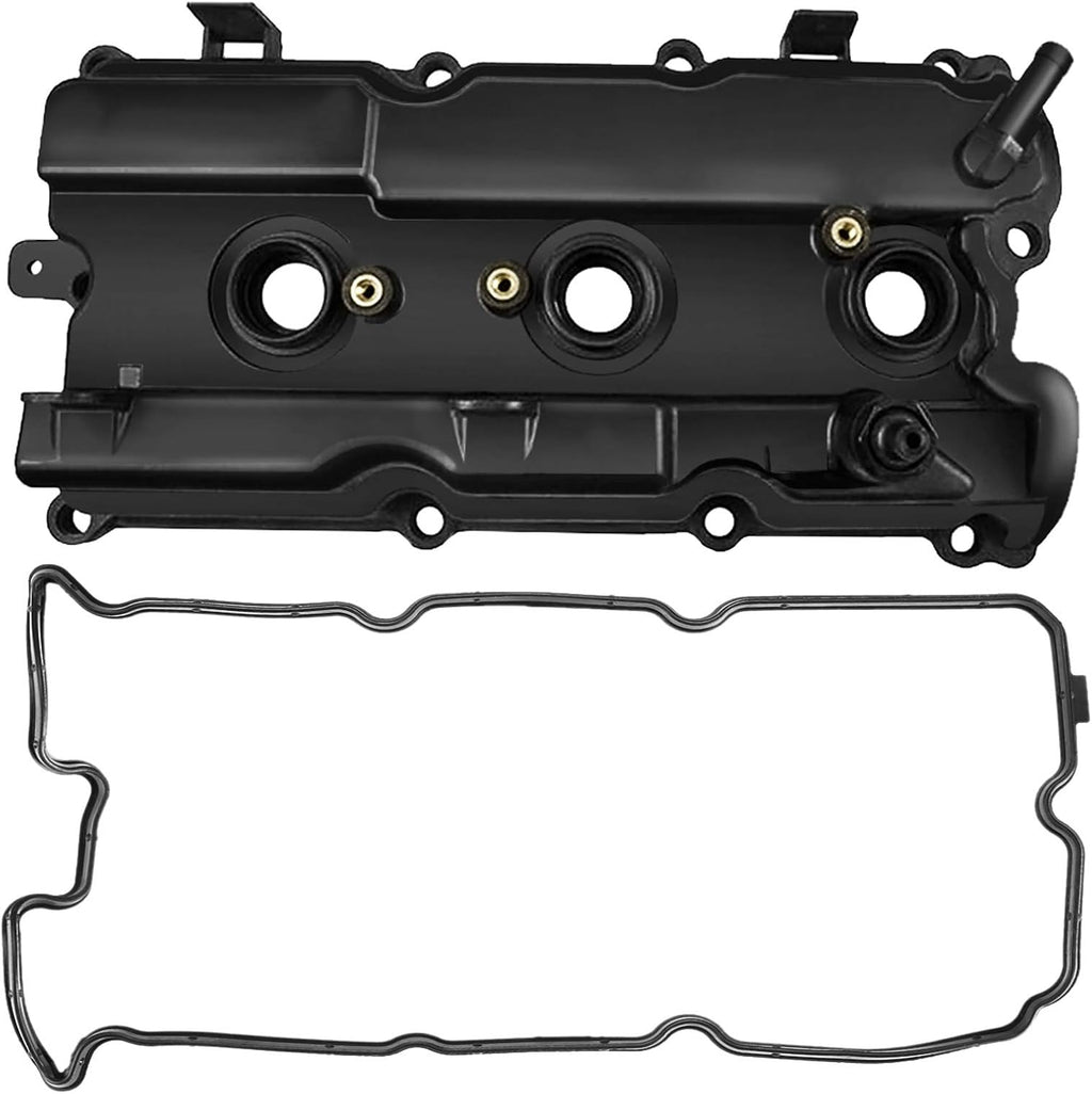 Left Engine Valve Covers Kit with Gaskets Compatible with Nissan Altima 2002-2006 Maxima 2002-2008 Quest 2004-2009 Murano 2003-2007 V6 3.5L VQ35DE Pack of 2 N840721
