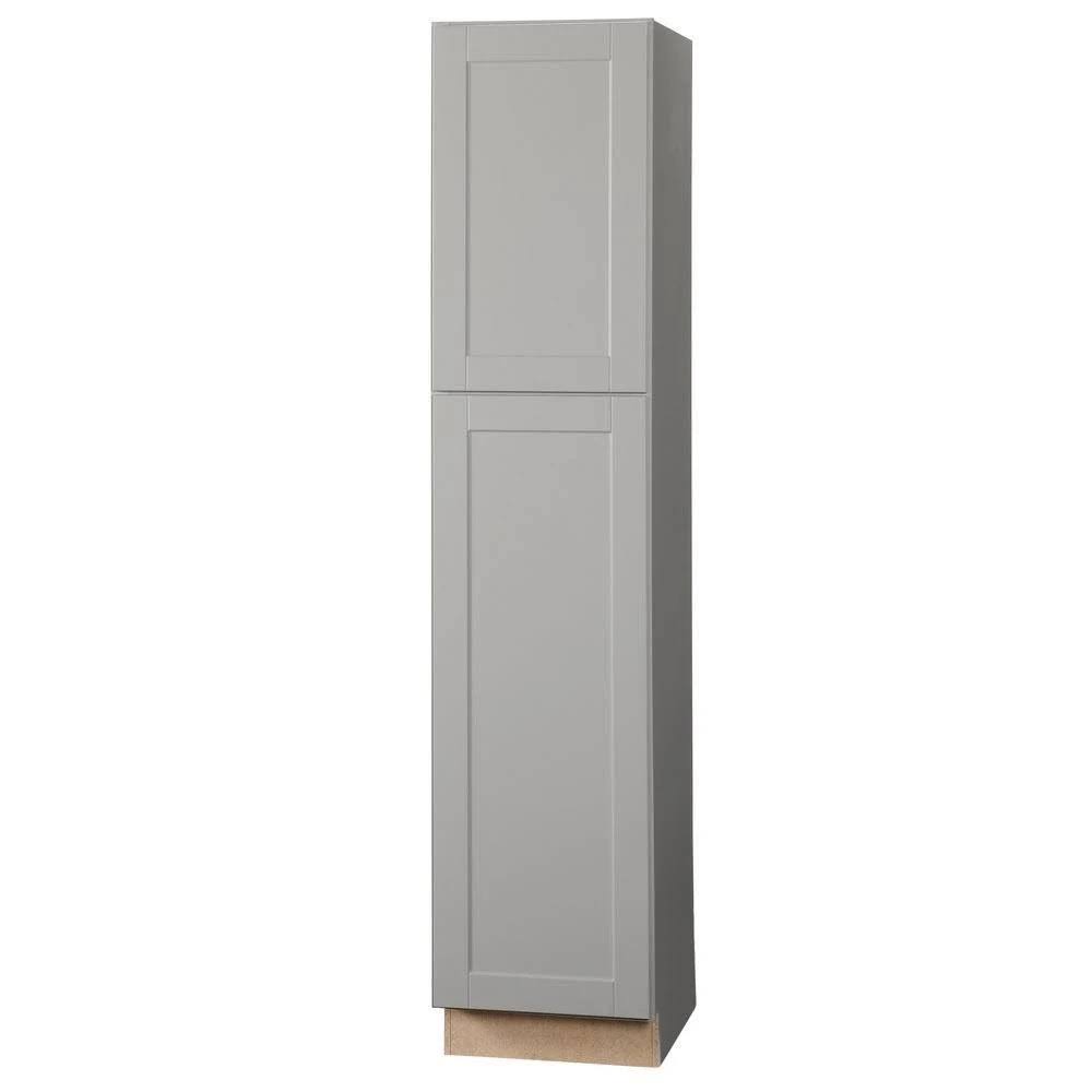 Shaker Assembled Pantry Kitchen Cabinet in Dove Gray K181