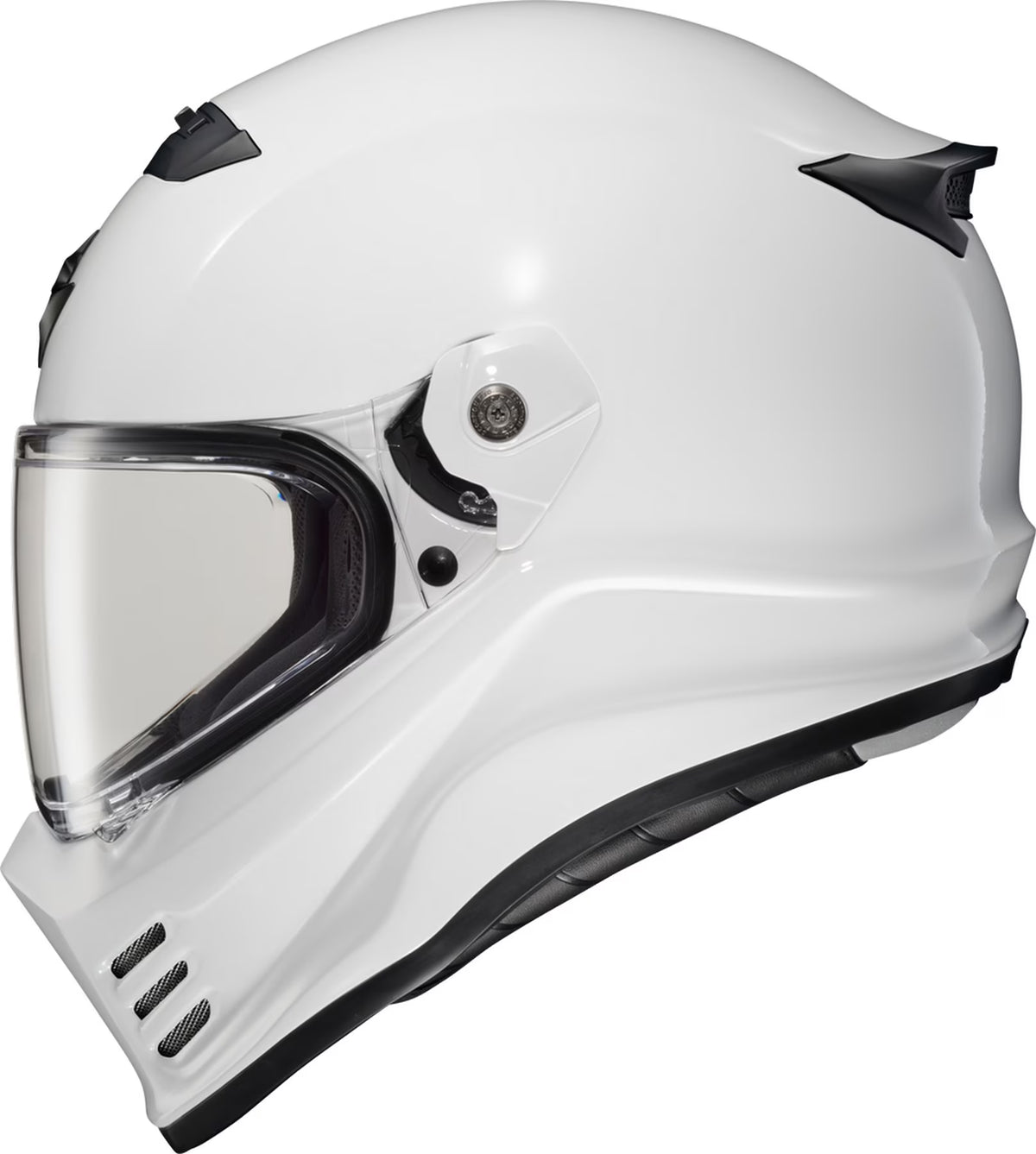 Gloss White Motorcycle Helmet J134959