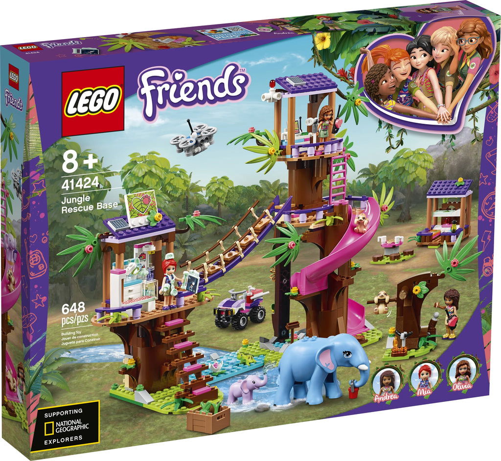 Jungle Rescue Base Animal Rescue Playset (648 Pieces) Z420