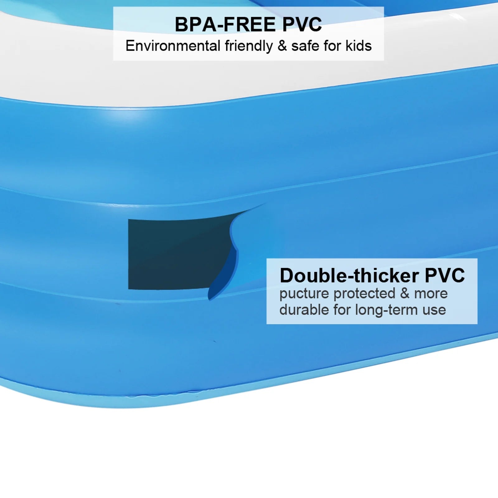 Inflatable Swimming Pool, 120" X 72" X 22" F35318