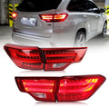Smoke Tail Lights Assembly for Toyota Highlander 2014-2019 U128582