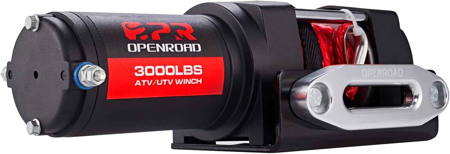 ATV Winch 3000lbs 12V Electric Winch with Wireless Remote Control Mounting Bracket W5168