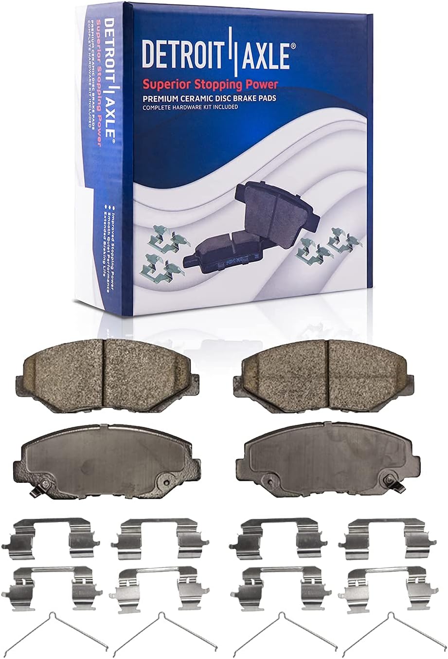 11.10" Front Disc Rotors and Brake Pads 6pc Set M8468