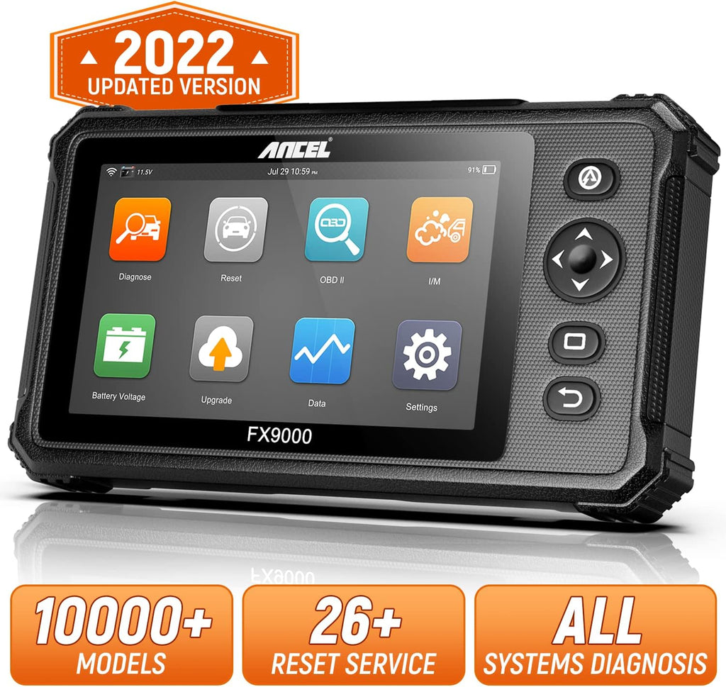 Obd2 Scanner Diagnostic Code Reader with 26 Reset, 7'' Touch Screen Android Tablet O603101