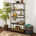 Rustic Media Bookcase K104