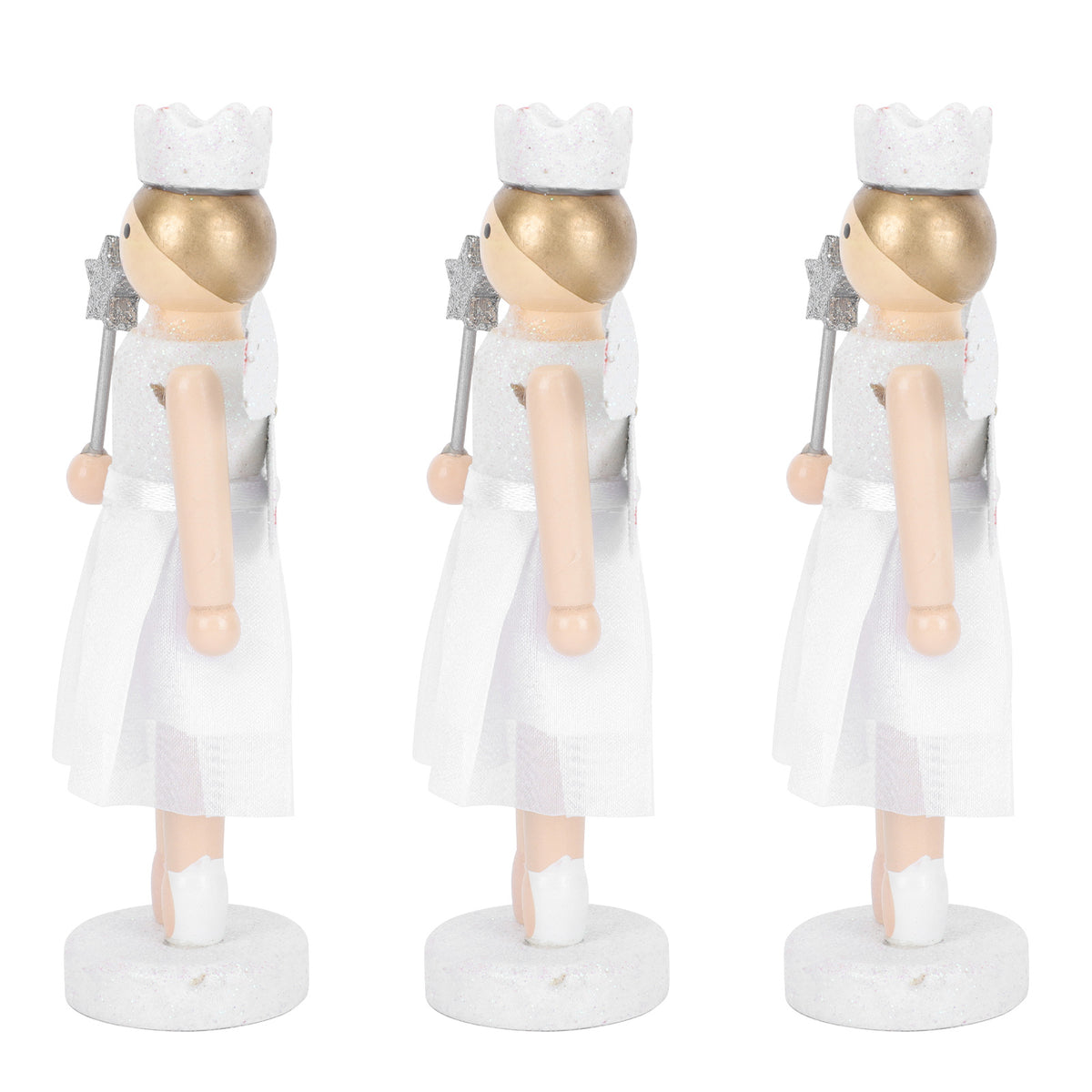 3Pcs Wooden Nutcracker Doll Toys H321906