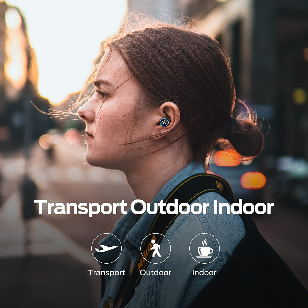 Wireless Earbuds with Rotating Metal Charging Case, 8 Hours Playback, Pack of 2 S8729