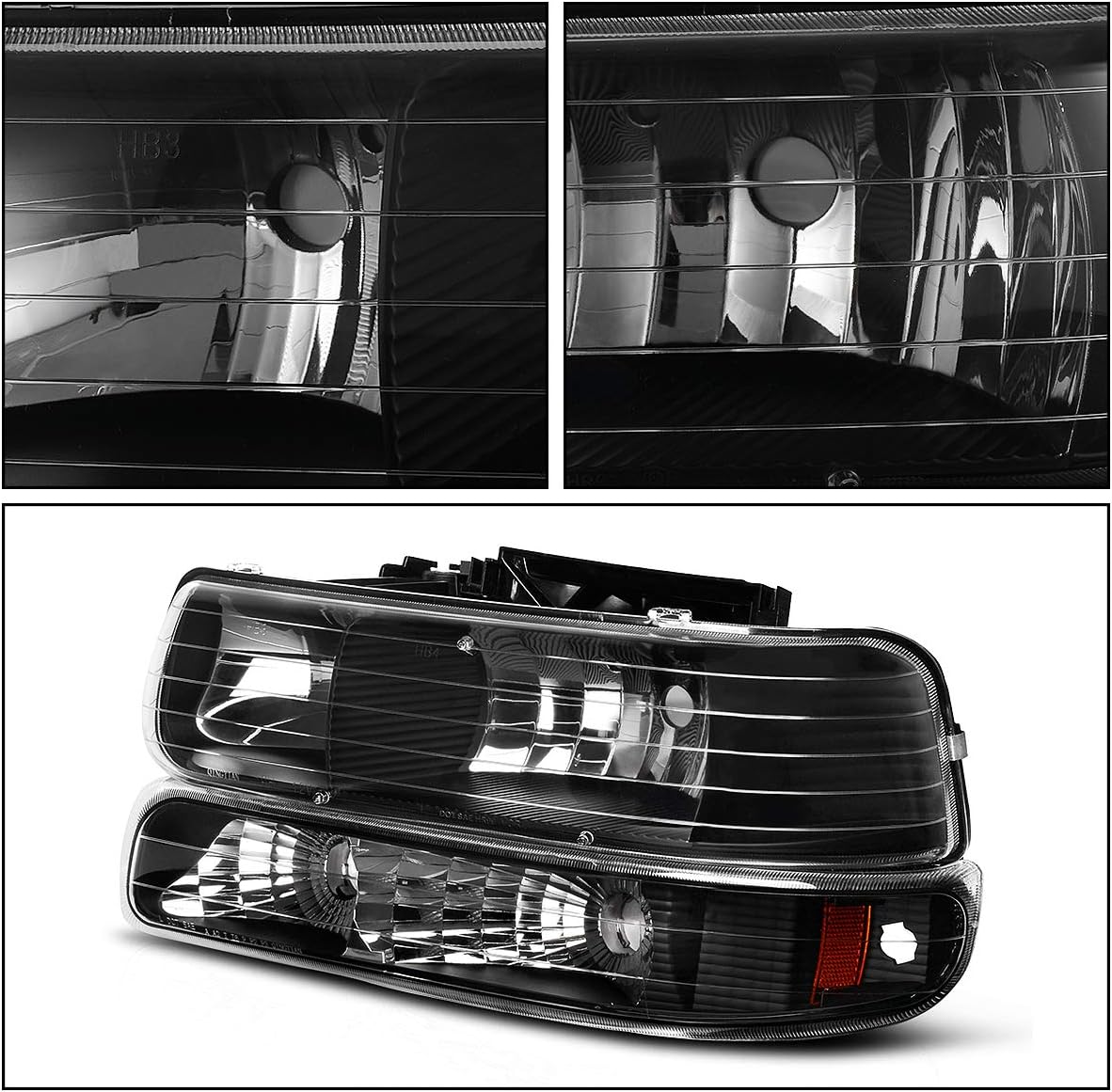 Headlight Assembly and Taillights for Chevy Silverado 1500 2500 A99040